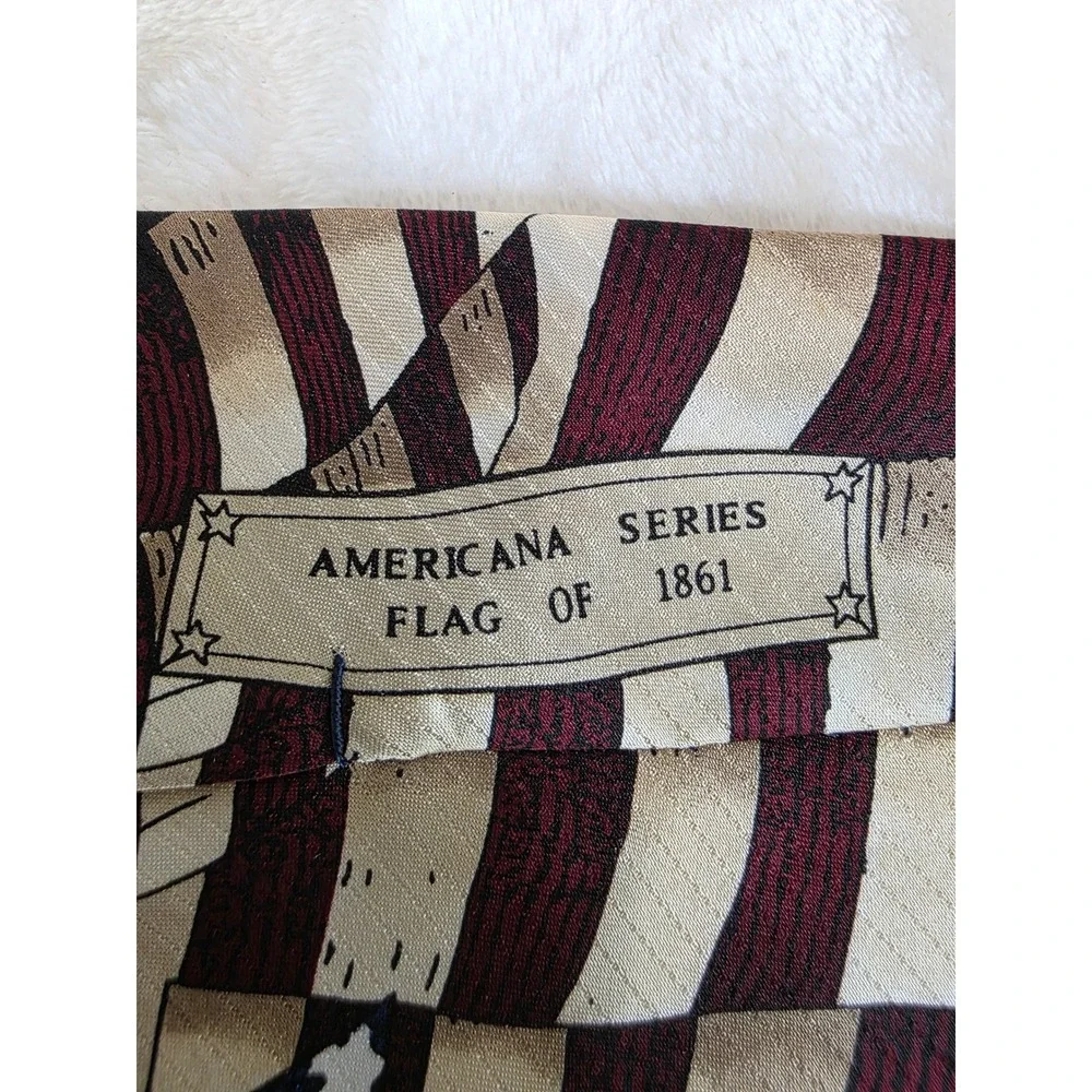 Tango by Max Raab Silk Tie Americana Series Flag of 1861 Patriotic Stars Stripes